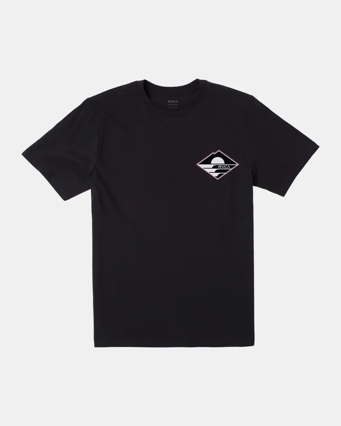 RVCA Short Sleeves Sunswell Tee Black 8211 Men