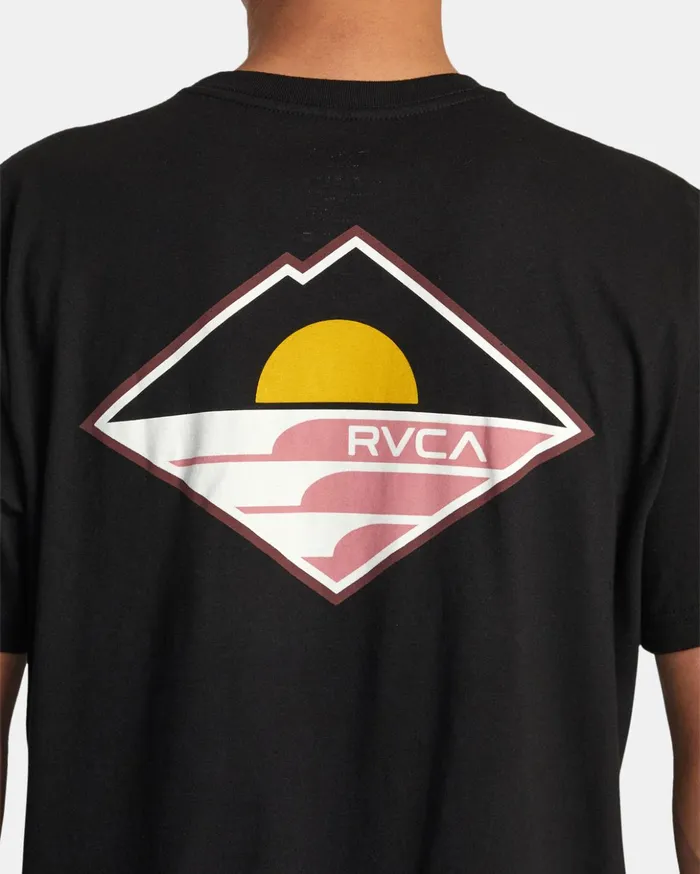 RVCA Short Sleeves Sunswell Tee Black 8211 Men
