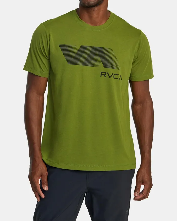 RVCA Short Sleeves VA RVCA Blur Tee Olive Leaf 8211 Men