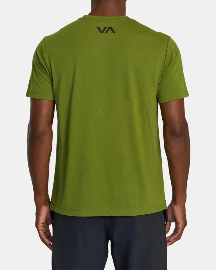 RVCA Short Sleeves VA RVCA Blur Tee Olive Leaf 8211 Men