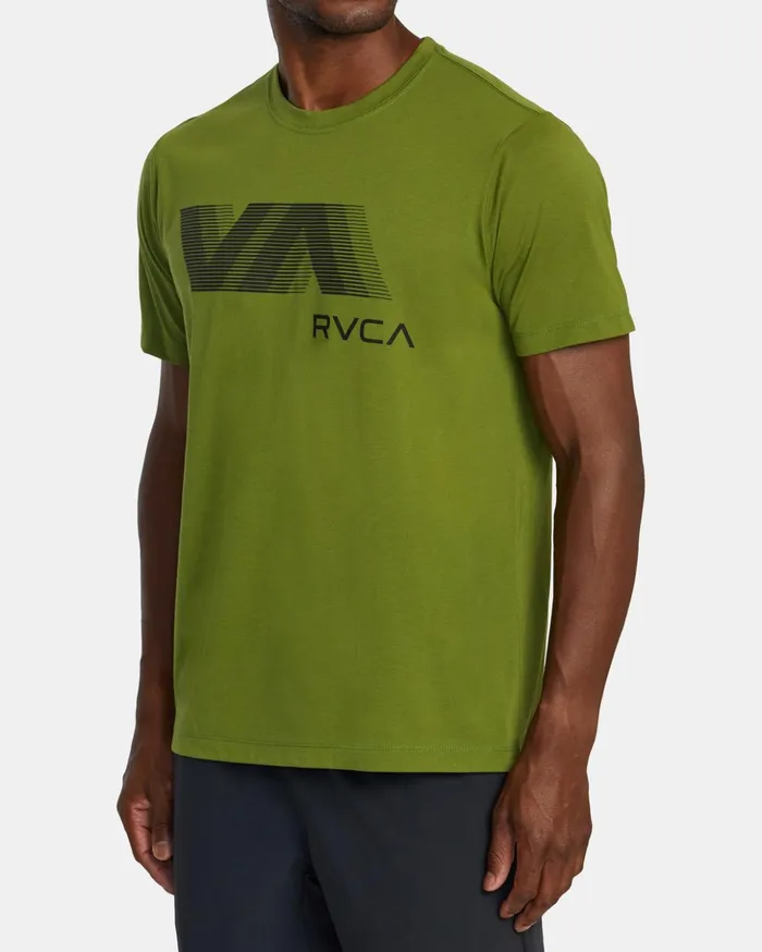 RVCA Short Sleeves VA RVCA Blur Tee Olive Leaf 8211 Men