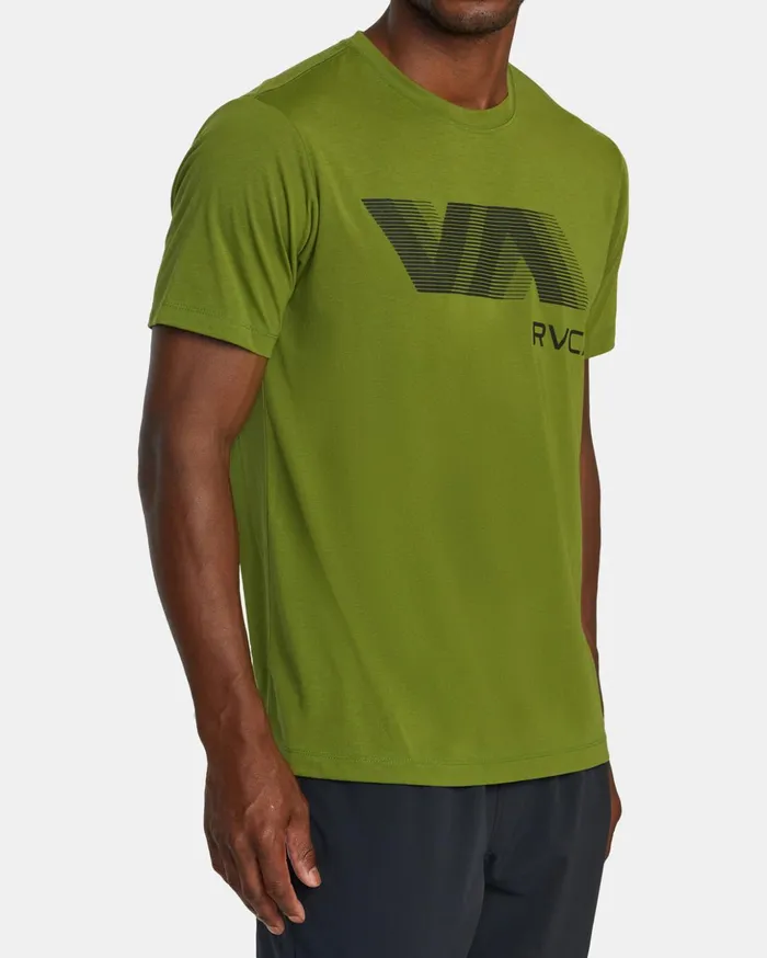RVCA Short Sleeves VA RVCA Blur Tee Olive Leaf 8211 Men