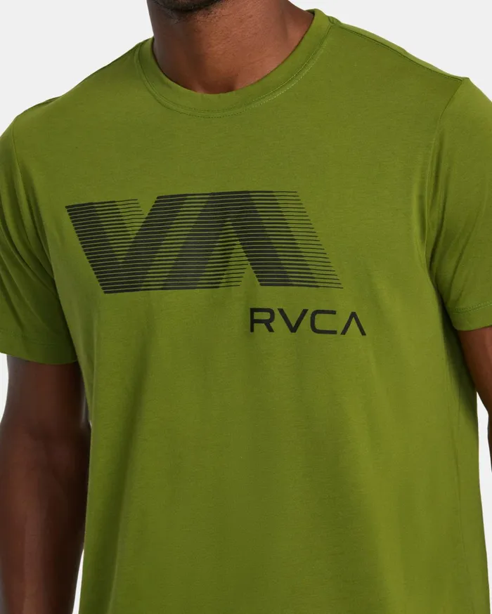 RVCA Short Sleeves VA RVCA Blur Tee Olive Leaf 8211 Men