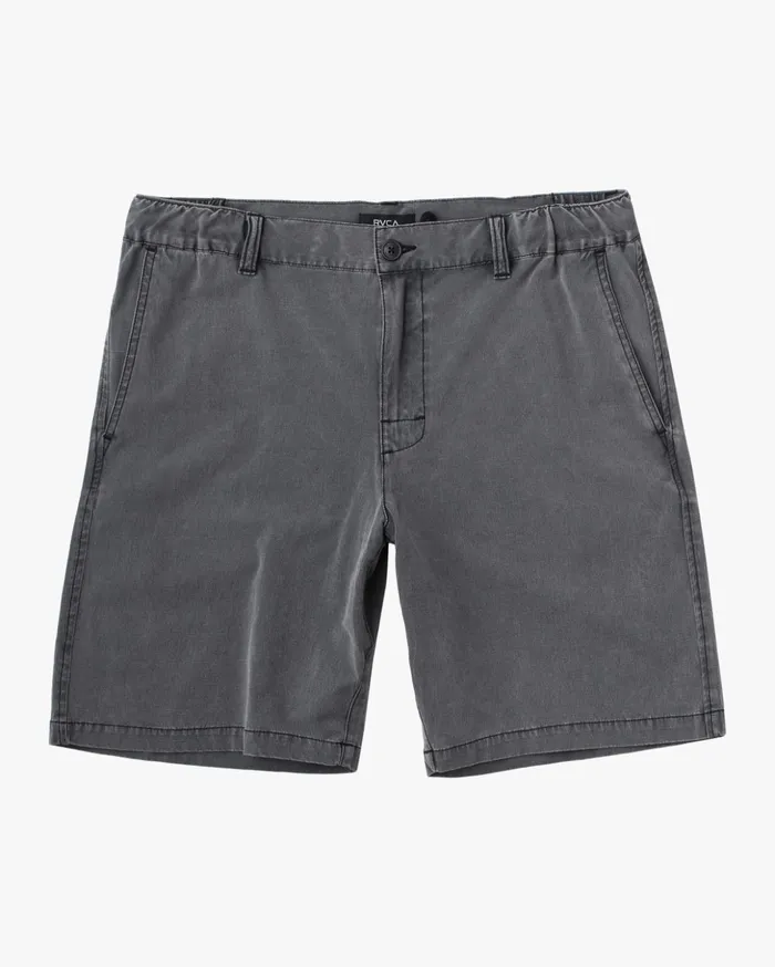 RVCA Shorts Boy039s All Time Coastal Rinsed 17034 Hybrid Boardshorts Pirate Black 8211 Boys