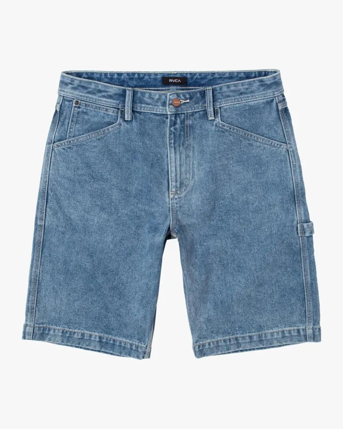 RVCA Shorts Hybrids Chainmail Denim Shorts Broken Blue Wash 8211 Men