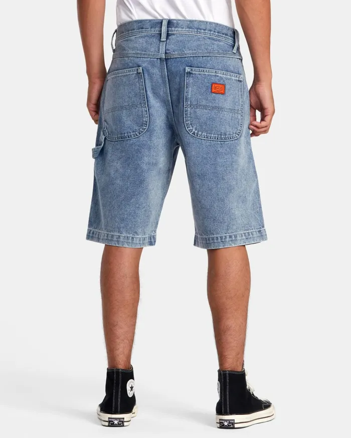 RVCA Shorts Hybrids Chainmail Denim Shorts Broken Blue Wash 8211 Men