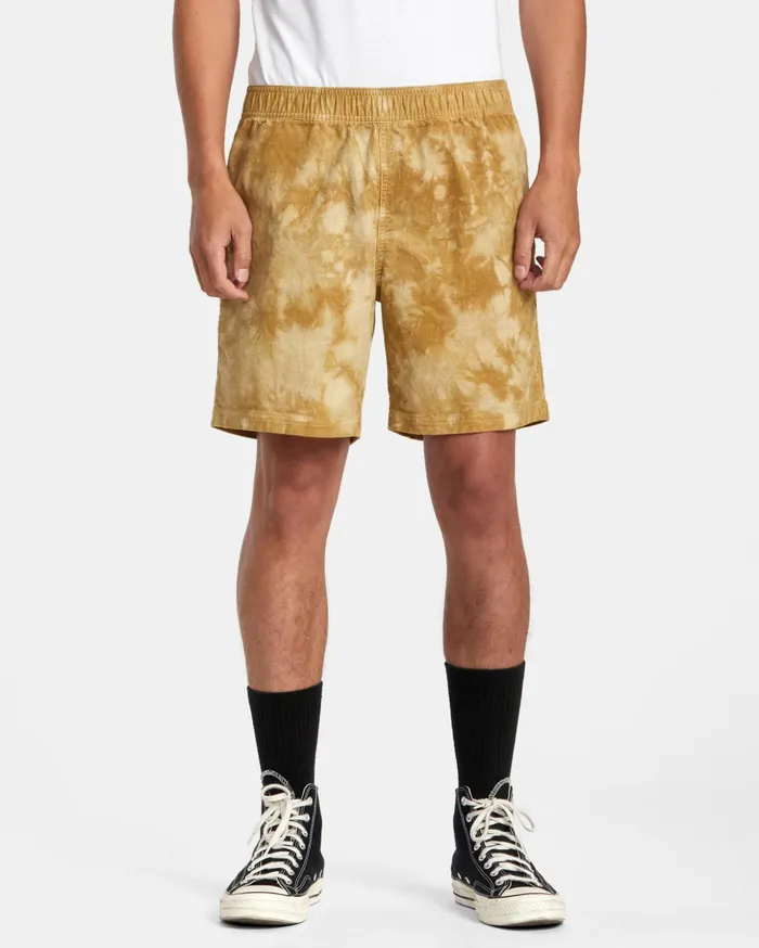 RVCA Shorts Hybrids Civic Bleached 18034 Elastic Shorts Butterscotch 8211 Men RVCA Shorts Hybrids Civic Bleached 18034 Elastic Shorts Butterscotch 8211 Men