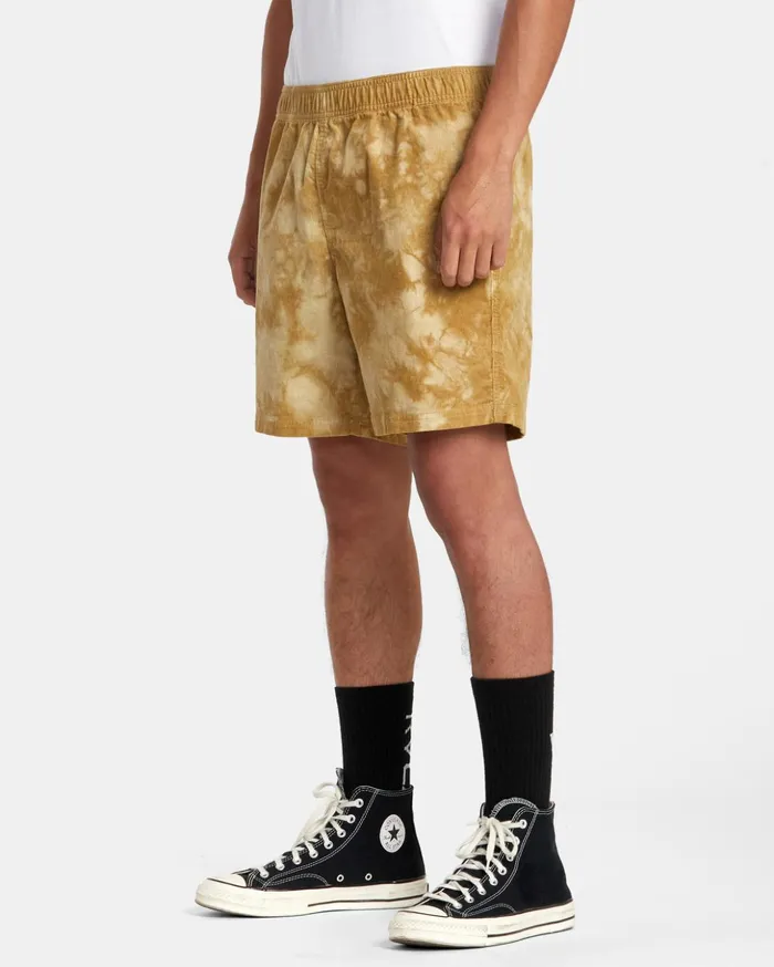 RVCA Shorts Hybrids Civic Bleached 18034 Elastic Shorts Butterscotch 8211 Men RVCA Shorts Hybrids Civic Bleached 18034 Elastic Shorts Butterscotch 8211 Men
