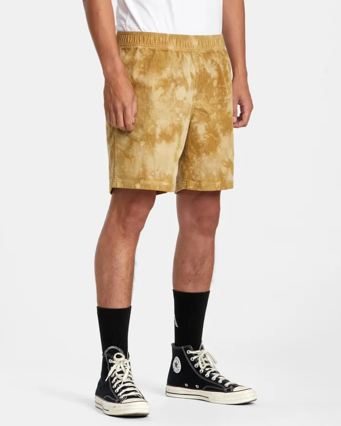 RVCA Shorts Hybrids Civic Bleached 18034 Elastic Shorts Butterscotch 8211 Men RVCA Shorts Hybrids Civic Bleached 18034 Elastic Shorts Butterscotch 8211 Men