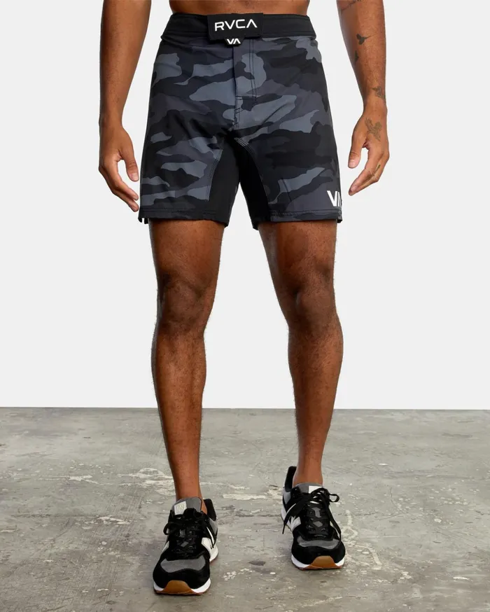 RVCA Shorts Hybrids Fight Scrapper Elastic Waist Walkshorts 15034 Grey Camo 8211 Men RVCA Shorts Hybrids Fight Scrapper Elastic Waist Walkshorts 15034 Grey Camo 8211 Men