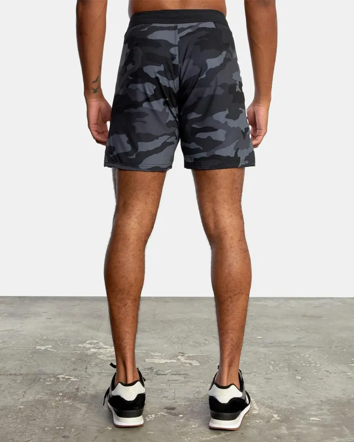 RVCA Shorts Hybrids Fight Scrapper Elastic Waist Walkshorts 15034 Grey Camo 8211 Men RVCA Shorts Hybrids Fight Scrapper Elastic Waist Walkshorts 15034 Grey Camo 8211 Men