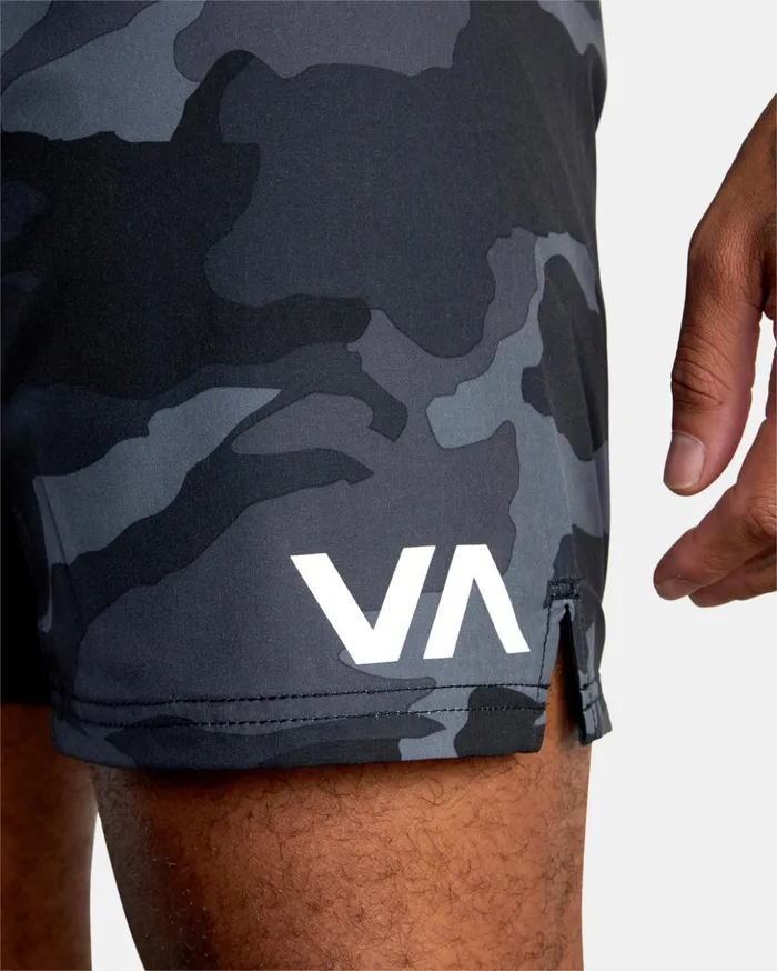 RVCA Shorts Hybrids Fight Scrapper Elastic Waist Walkshorts 15034 Grey Camo 8211 Men RVCA Shorts Hybrids Fight Scrapper Elastic Waist Walkshorts 15034 Grey Camo 8211 Men