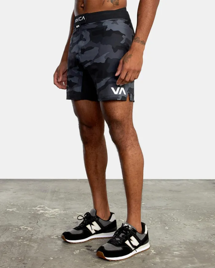 RVCA Shorts Hybrids Fight Scrapper Elastic Waist Walkshorts 15034 Grey Camo 8211 Men RVCA Shorts Hybrids Fight Scrapper Elastic Waist Walkshorts 15034 Grey Camo 8211 Men