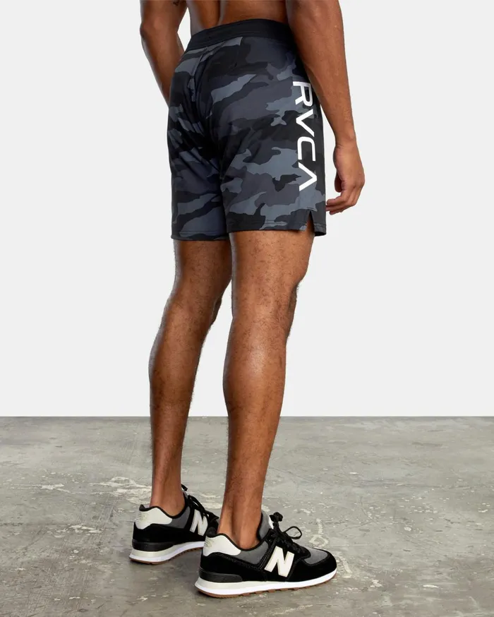 RVCA Shorts Hybrids Fight Scrapper Elastic Waist Walkshorts 15034 Grey Camo 8211 Men RVCA Shorts Hybrids Fight Scrapper Elastic Waist Walkshorts 15034 Grey Camo 8211 Men