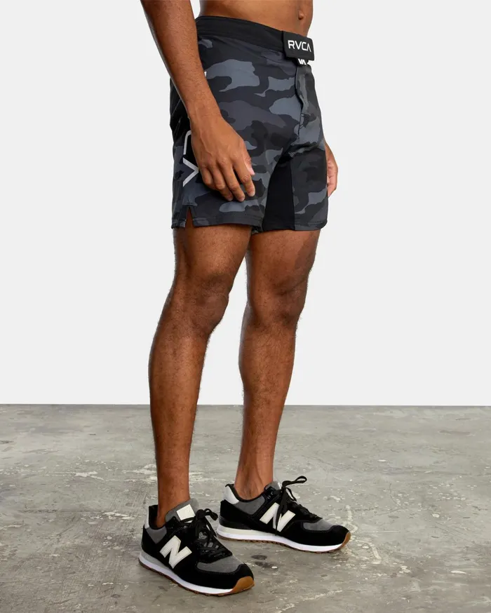 RVCA Shorts Hybrids Fight Scrapper Elastic Waist Walkshorts 15034 Grey Camo 8211 Men RVCA Shorts Hybrids Fight Scrapper Elastic Waist Walkshorts 15034 Grey Camo 8211 Men