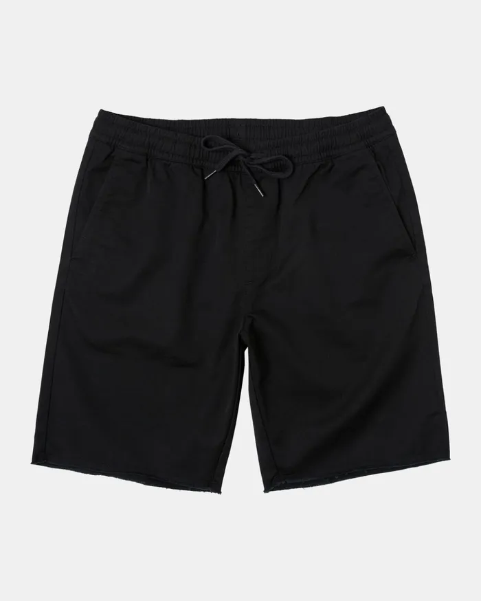 RVCA Shorts Hybrids Weekend Elastic Waist Shorts Black 8211 Men