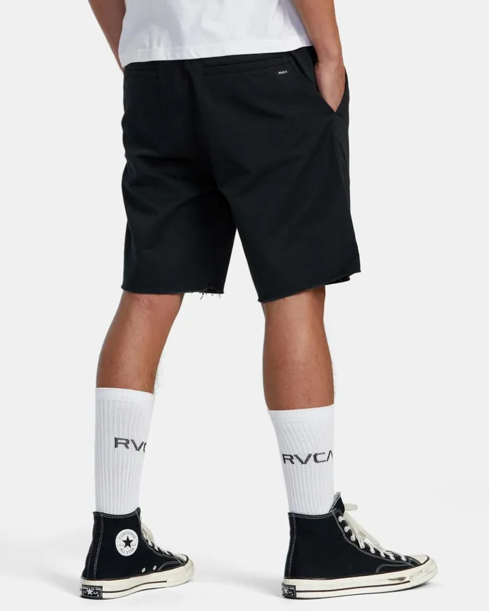 RVCA Shorts Hybrids Weekend Elastic Waist Shorts Black 8211 Men