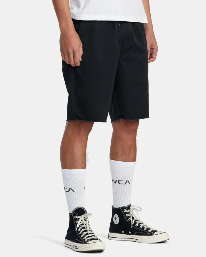 RVCA Shorts Hybrids Weekend Elastic Waist Shorts Black 8211 Men