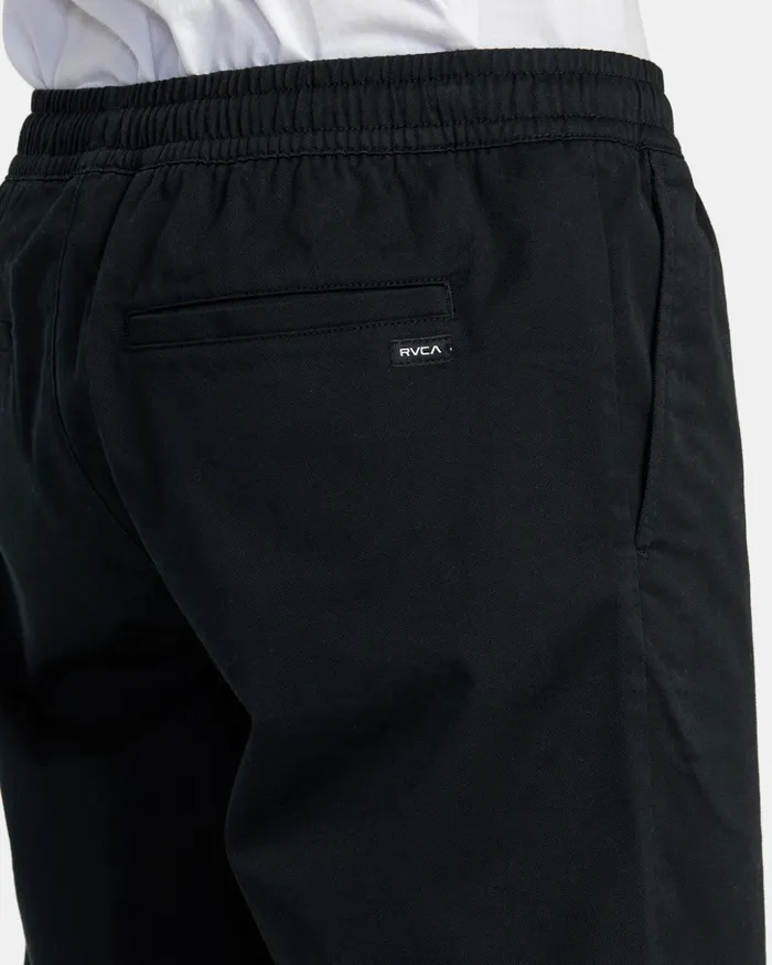 RVCA Shorts Hybrids Weekend Elastic Waist Shorts Black 8211 Men