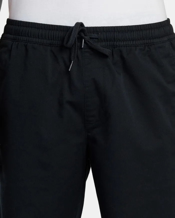 RVCA Shorts Hybrids Weekend Elastic Waist Shorts Black 8211 Men