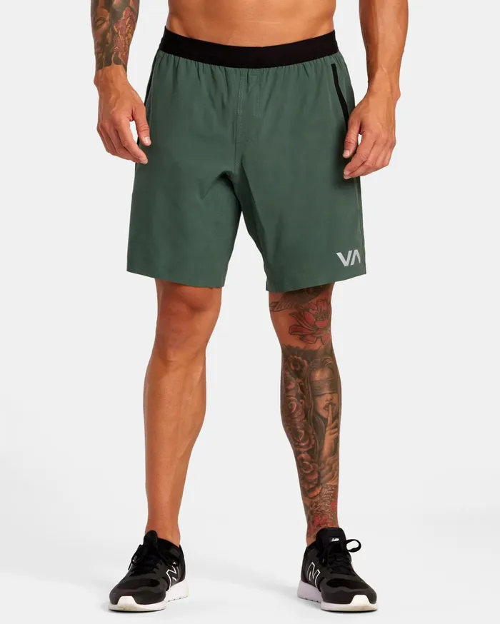 RVCA Shorts Hybrids Yogger Plus 18034 Training Shorts Dark Cactus 8211 Men