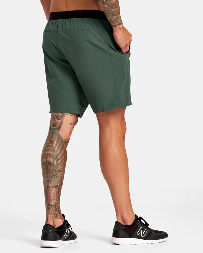 RVCA Shorts Hybrids Yogger Plus 18034 Training Shorts Dark Cactus 8211 Men