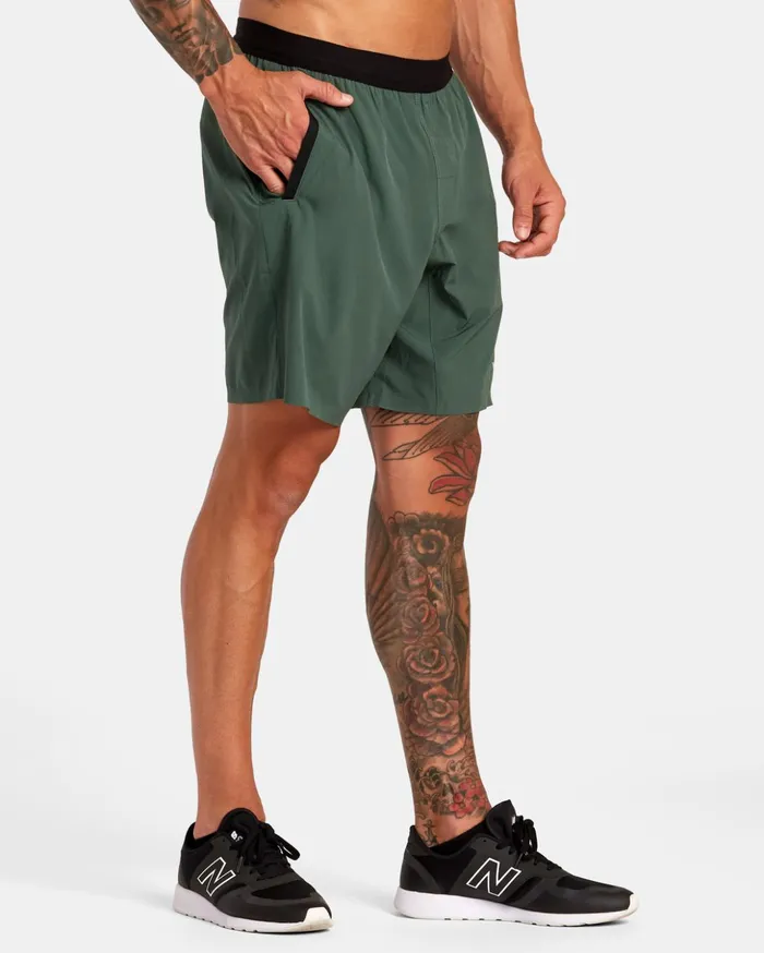 RVCA Shorts Hybrids Yogger Plus 18034 Training Shorts Dark Cactus 8211 Men