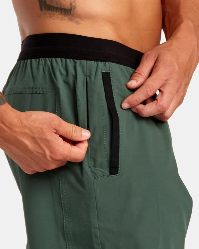 RVCA Shorts Hybrids Yogger Plus 18034 Training Shorts Dark Cactus 8211 Men
