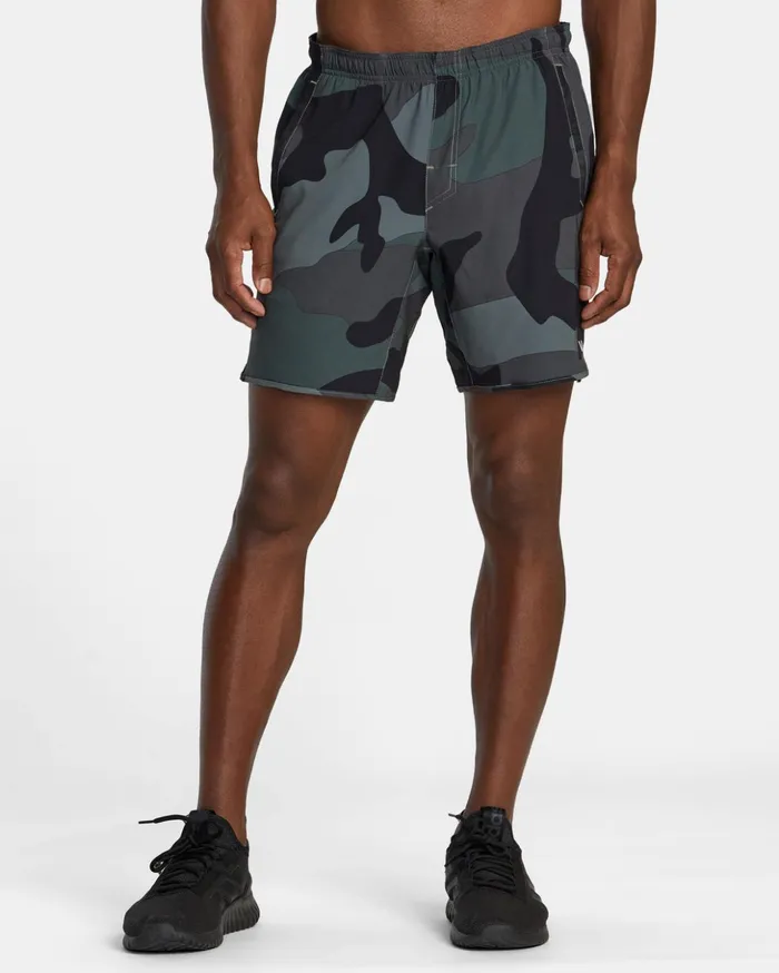RVCA Shorts Hybrids Yogger Stretch Elastic Waist Shorts 17034 Big Camo 8211 Men RVCA Shorts Hybrids Yogger Stretch Elastic Waist Shorts 17034 Big Camo 8211 Men