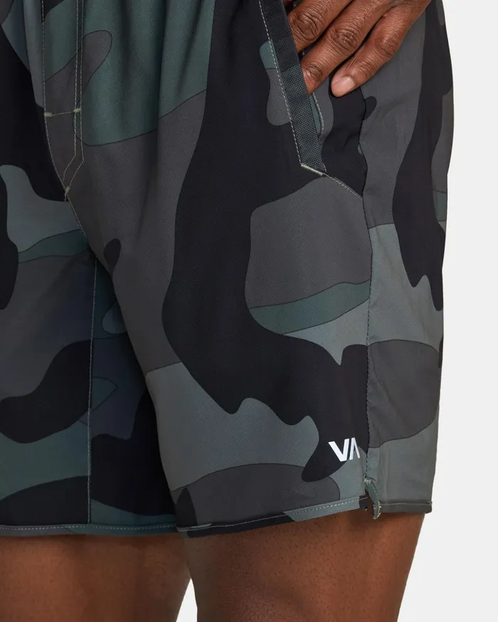 RVCA Shorts Hybrids Yogger Stretch Elastic Waist Shorts 17034 Big Camo 8211 Men RVCA Shorts Hybrids Yogger Stretch Elastic Waist Shorts 17034 Big Camo 8211 Men