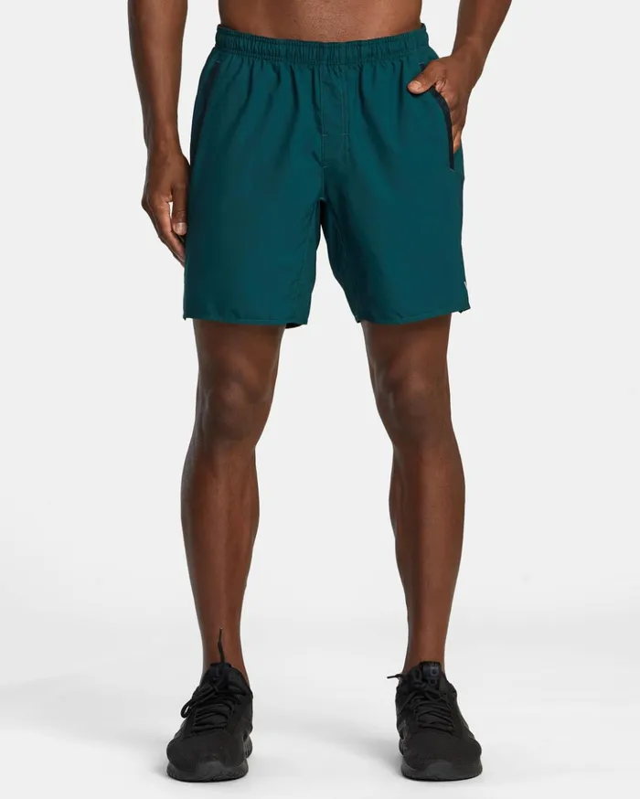 RVCA Shorts Hybrids Yogger Stretch Elastic Waist Shorts 17034 Deep Sea 8211 Men RVCA Shorts Hybrids Yogger Stretch Elastic Waist Shorts 17034 Deep Sea 8211 Men