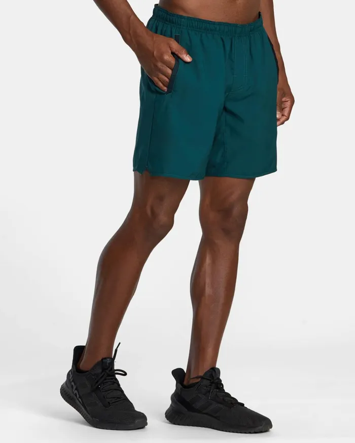 RVCA Shorts Hybrids Yogger Stretch Elastic Waist Shorts 17034 Deep Sea 8211 Men RVCA Shorts Hybrids Yogger Stretch Elastic Waist Shorts 17034 Deep Sea 8211 Men