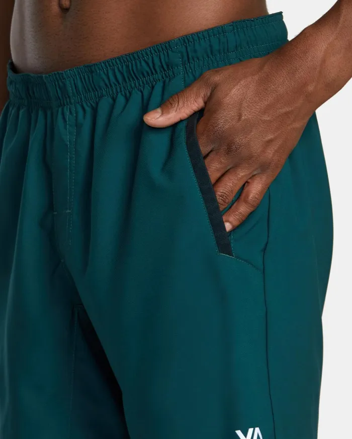 RVCA Shorts Hybrids Yogger Stretch Elastic Waist Shorts 17034 Deep Sea 8211 Men RVCA Shorts Hybrids Yogger Stretch Elastic Waist Shorts 17034 Deep Sea 8211 Men