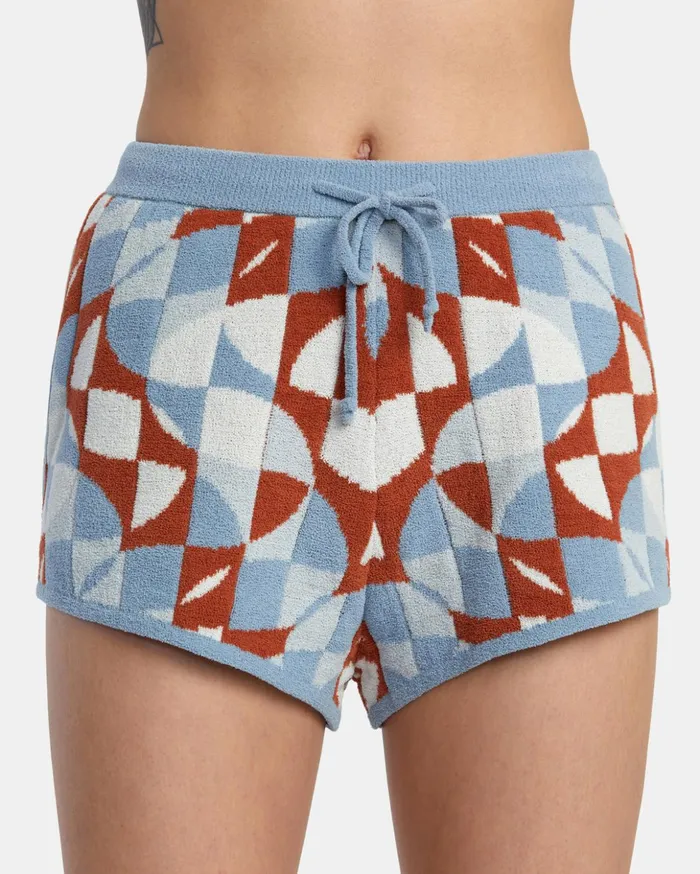RVCA Shorts Skirts Geode Elasticized Shorts Sandlewood 8211 Women