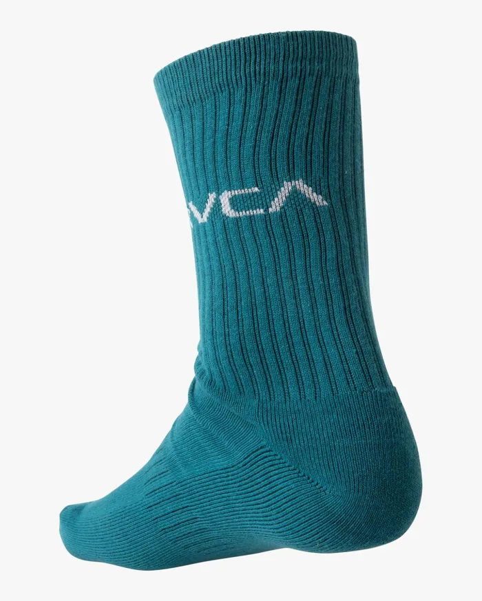 RVCA Socks 2 Pack Basic Logo Crew Socks Blue 8211 Men
