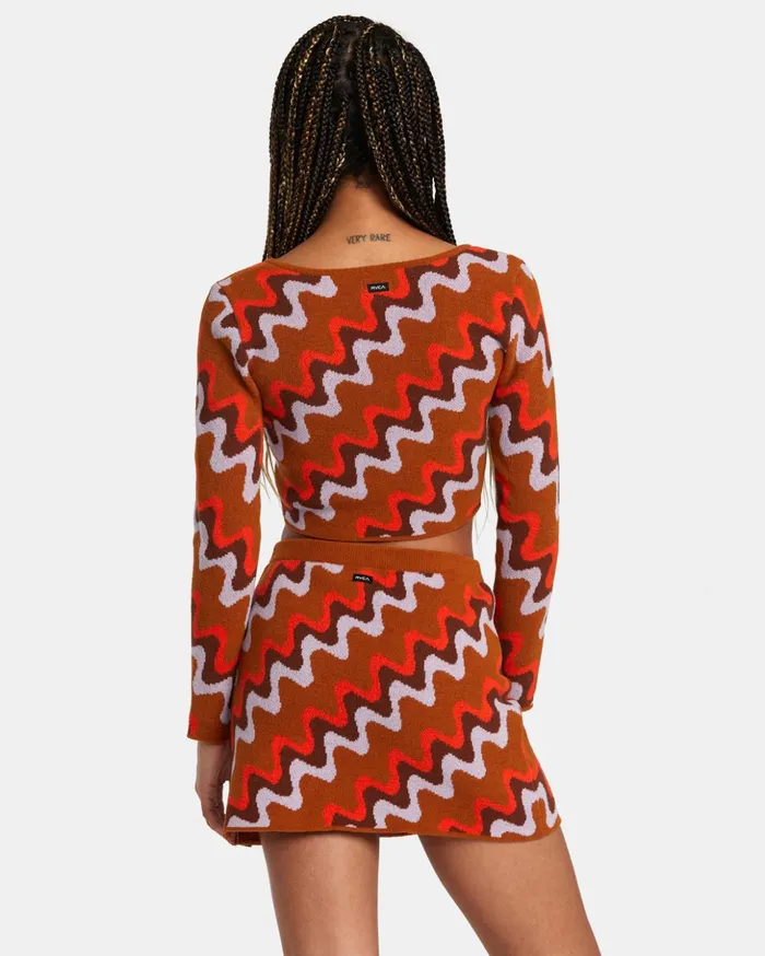 RVCA Sweaters Desmond Sweater Caramel 8211 Women