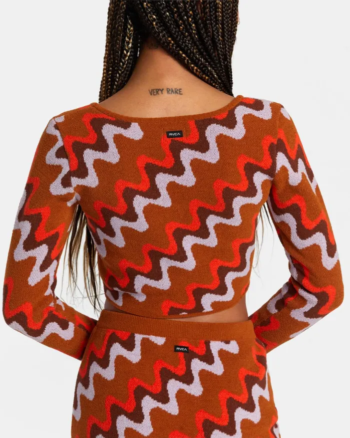 RVCA Sweaters Desmond Sweater Caramel 8211 Women