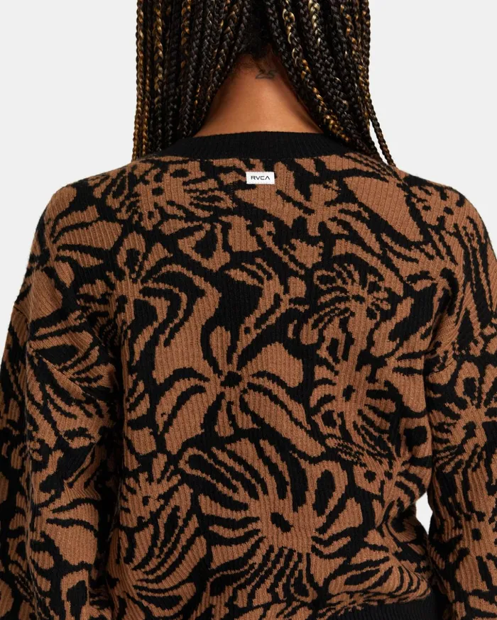 RVCA Sweaters Dip In Pullover Sweater Tan 8211 Women