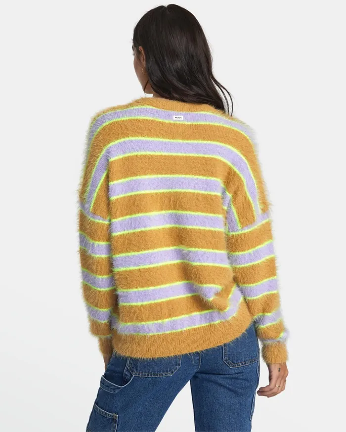 RVCA Sweaters Hash Sweater Tan 8211 Women