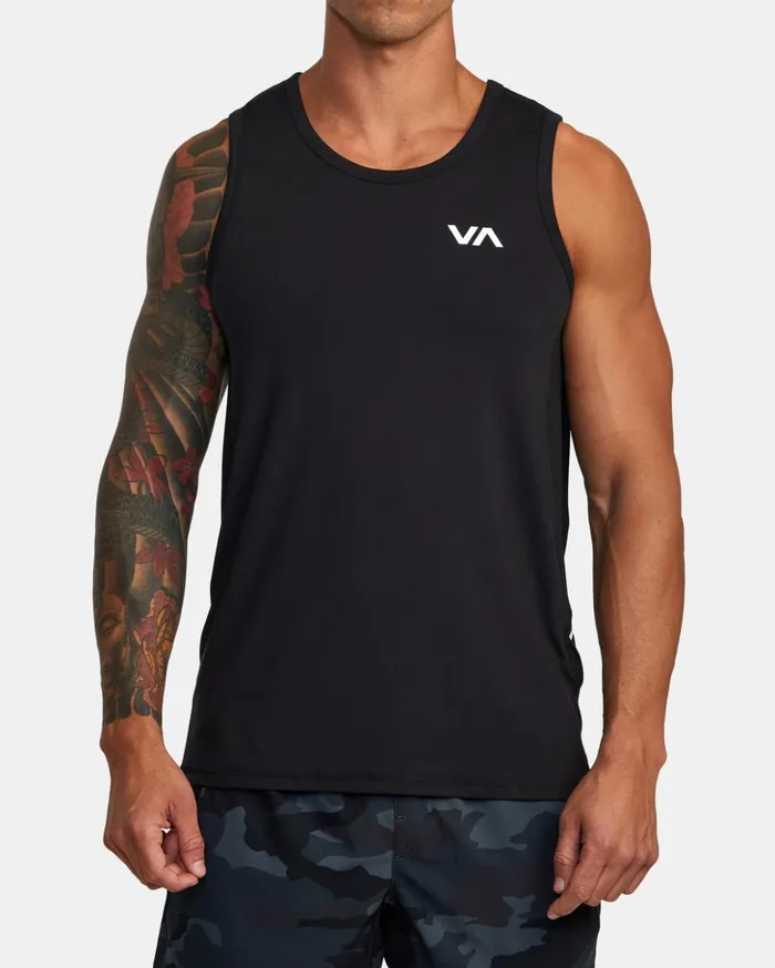 RVCA Tank Tops Sport Vent Tank Top Black 8211 Men