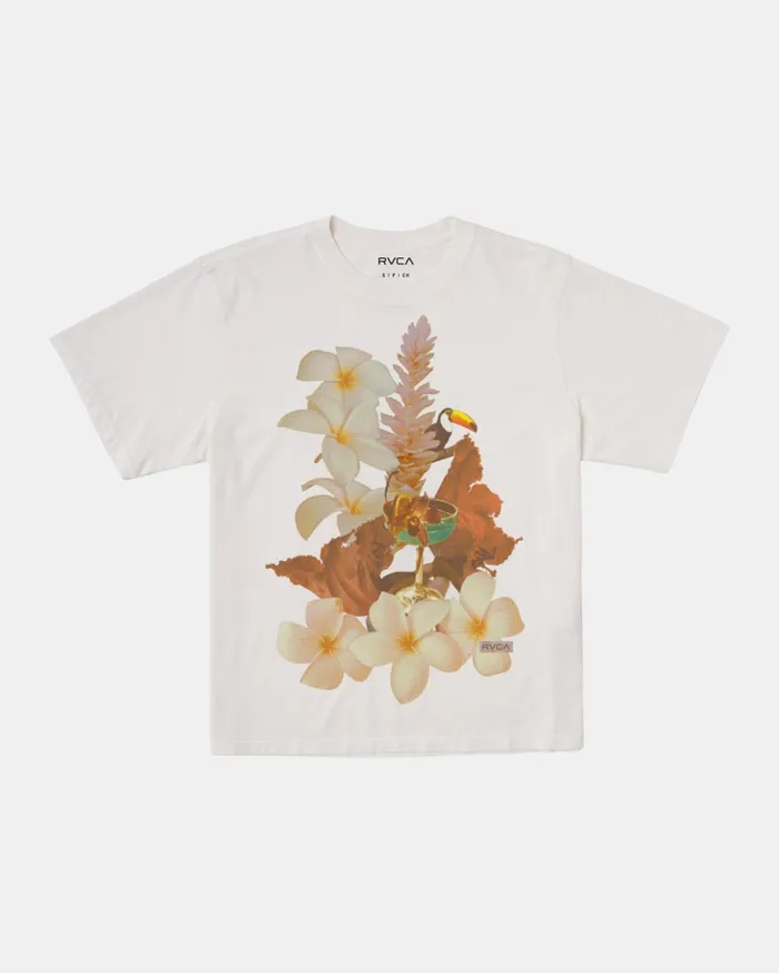 RVCA Tees Tanks Catalog Tee Vintage White 8211 Women