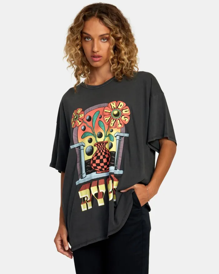 RVCA Tees Tanks Martin Ander Potal Tee Rvca Black 8211 Women