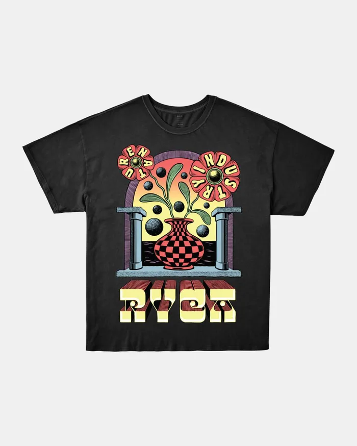 RVCA Tees Tanks Martin Ander Potal Tee Rvca Black 8211 Women