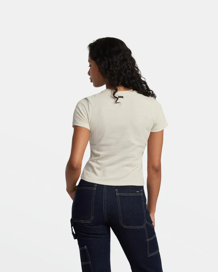 RVCA Tees Tanks Stay Wild TShirt Latte 8211 Women