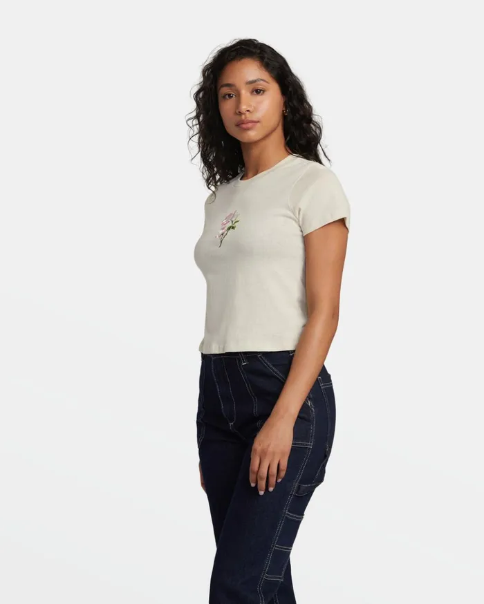 RVCA Tees Tanks Stay Wild TShirt Latte 8211 Women