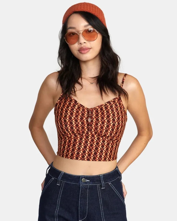RVCA Tops Moxy Tank Top Espresso 8211 Women