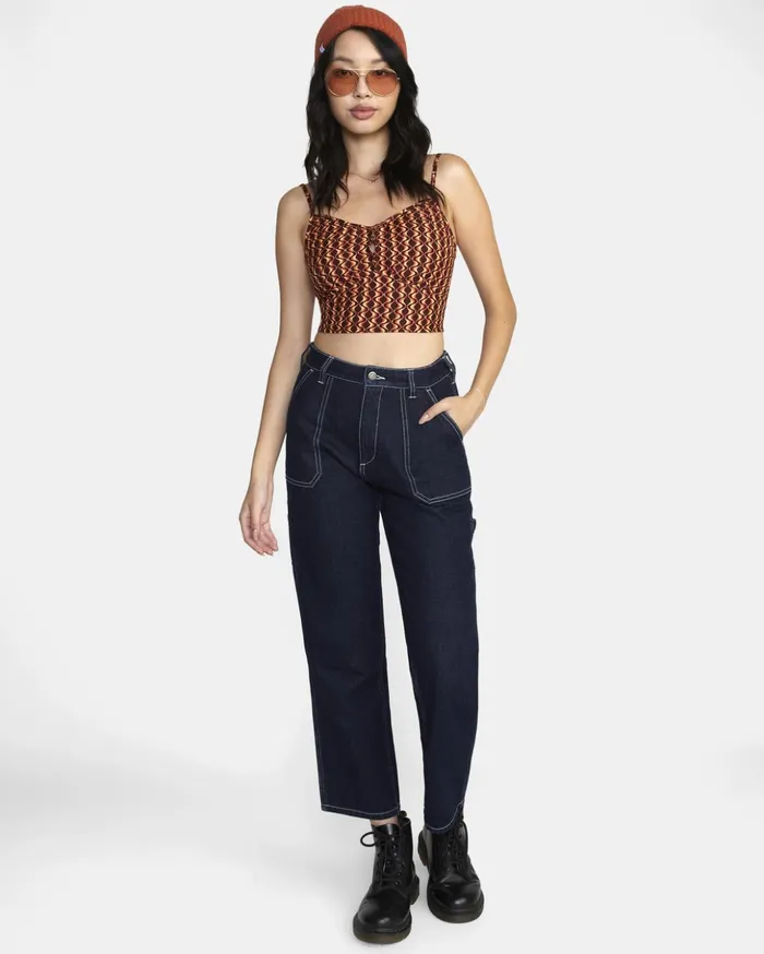 RVCA Tops Moxy Tank Top Espresso 8211 Women