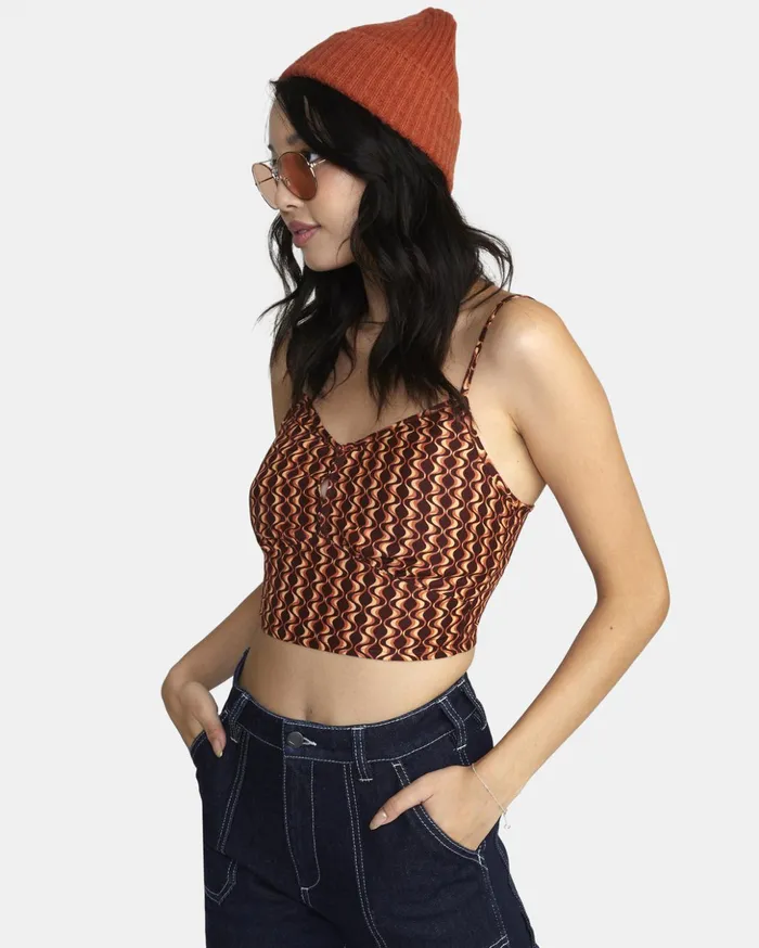 RVCA Tops Moxy Tank Top Espresso 8211 Women