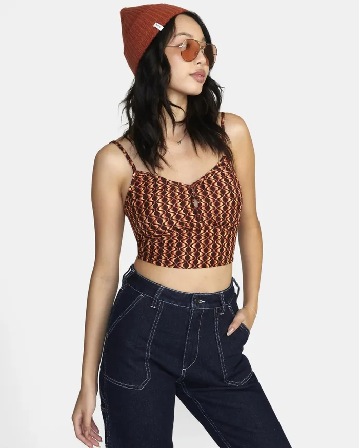RVCA Tops Moxy Tank Top Espresso 8211 Women