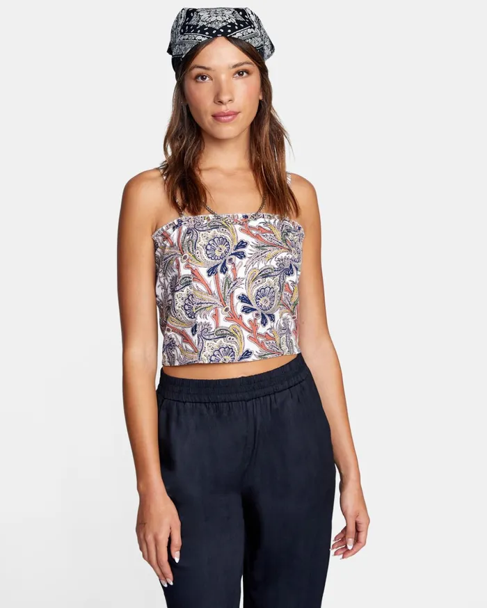 RVCA Tops Side Note Cami Top Cloud 8211 Women
